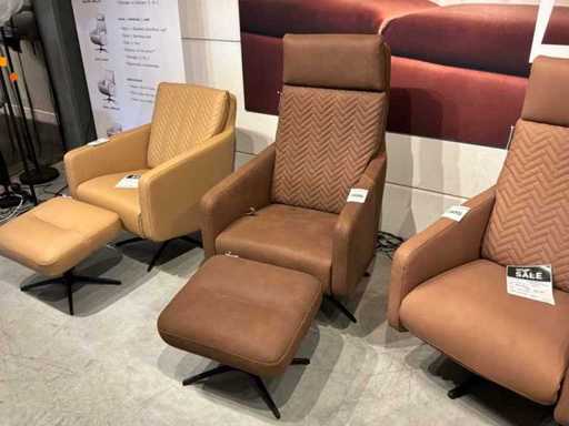 Elio Namibo Dorato Relax sofa + footstool