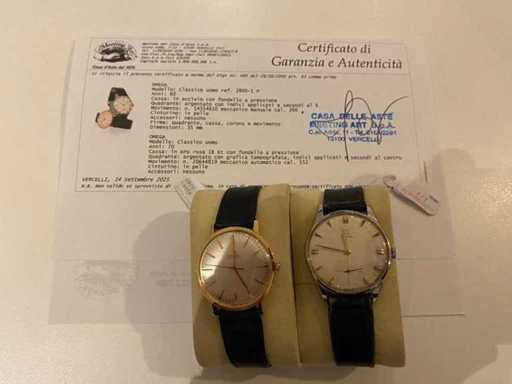 Omega lot de 2 Montres  bracelet