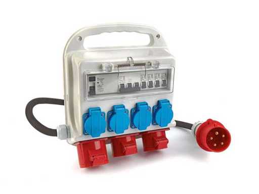 HBM 3 x 400 Volt and 4 x 230 Volt Distribution Block - Earthed