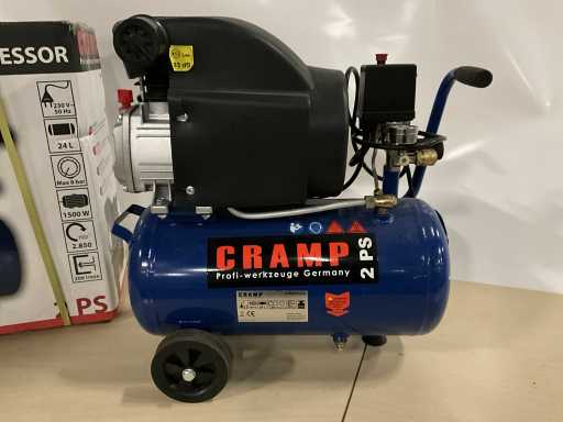 Cramp - Mobiele luchtcompressor - 500watt 24liter (nieuw in doos)