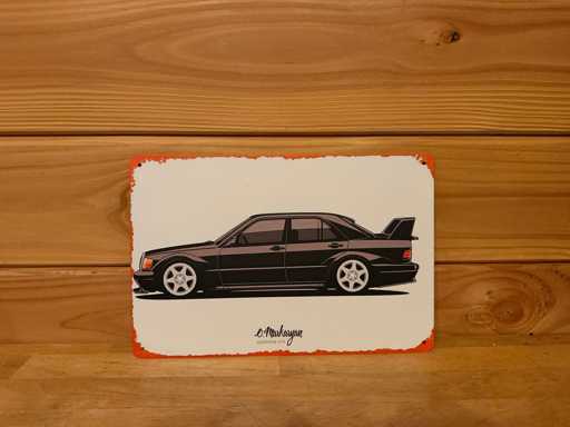 Metalen reclamebord 30x20cm