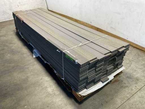 Bamdura Composite decking board - Grigio - 360x14,3x2,2 cm (137x)