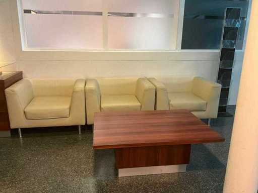 Ensemble fauteuil et table