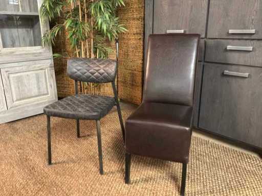 Leren Eetkamerstoel (2x)