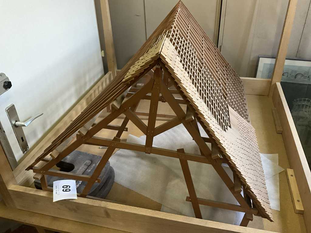 Wooden roof model (unfinished)