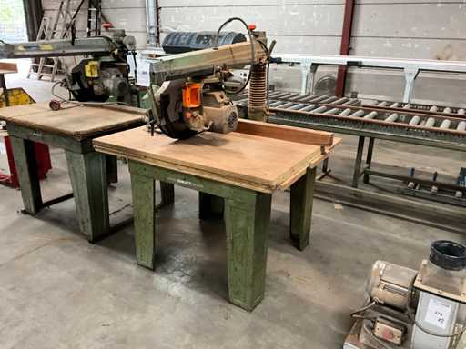 Máquina de sierra ingletadora radial Dewalt