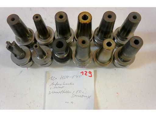 Haimer - porte-mandrins/mandris rétractables/collettes HSK-E40 pour assortiment (12x)