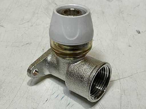 Uponor Muurplaat met flens RTM messing 20mmx3/4"bn. (18x)