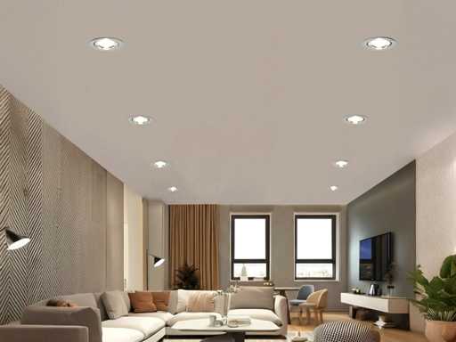 GU10 recessed fixture with lamp holder (100x)