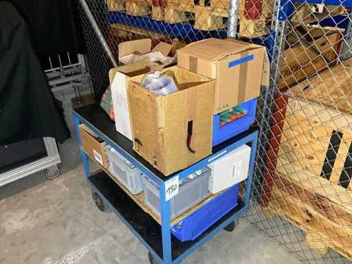 Transport trolley with contents
