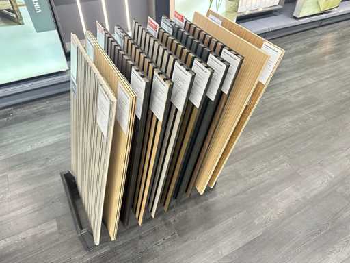 Presentatierek met vloersamples (25x)