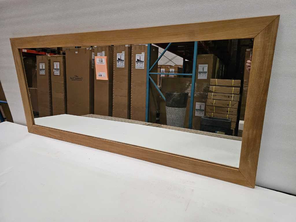 Miroir en teck Essential 160 x 3 x H70cm avec cadre 7cm