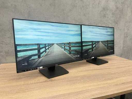 2x Iiyama - 27" monitor with stand - HDMI, DP, USB
