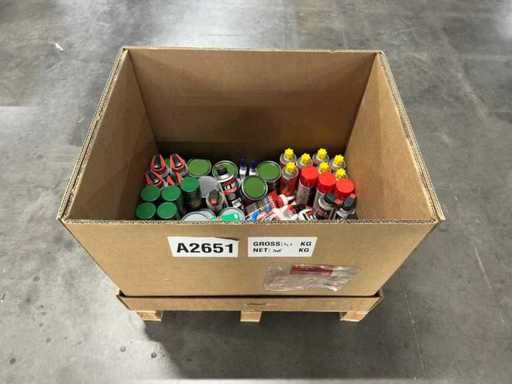 Charge von Loctite/CRC/Rust-Oleum Sprays, Fett und Reinigern