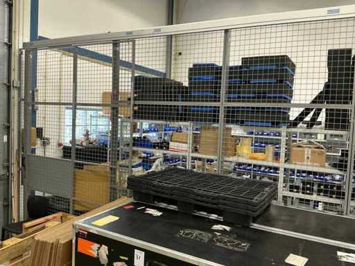 Cancello di separazione Troax con porta scorrevole a 2x