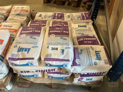 Knauf Fix&Finish 10Kg Pakken bloklijm en afwerkpleister (16x)