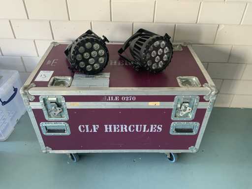 CLF Hercules Lile 0270 Led-par in flightcase (6x)