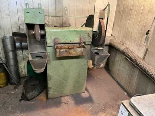 Machine à meuler double pierre