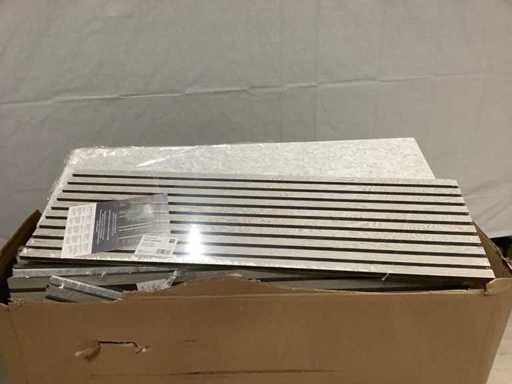 Vereg Lime Finish Akustikpanel – Schalldämmung – 120 × 40 × 2,2 cm (62x)