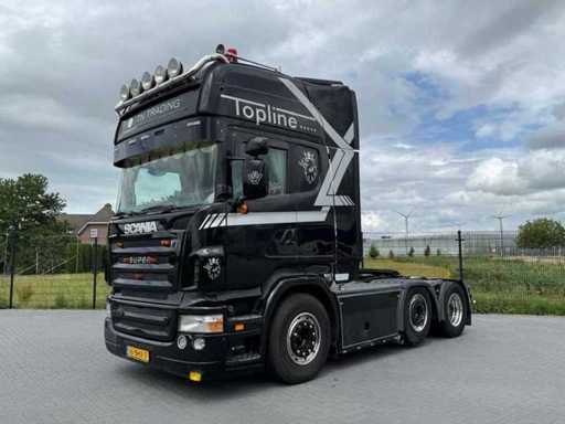 scania - 2008 - R500 - steering pusher - leather - retarder - open exhaust - 16-BHX-7