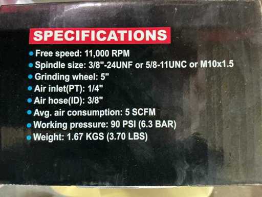 Pneumatyczna szlifierka kątowa Zionzir A51