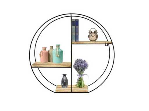 MaxxHome 22087 Wall Shelf Industrial - Metal - 55x55x11 cm 2 pieces