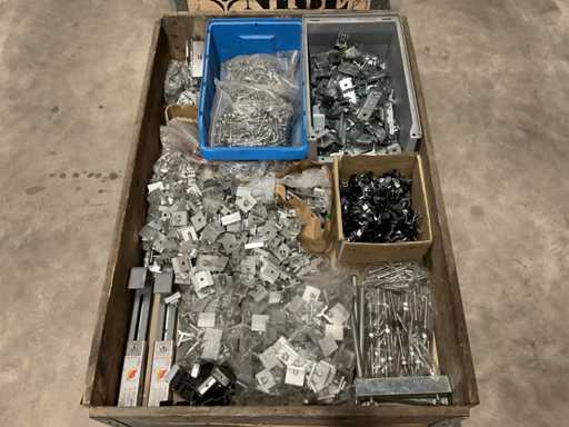 Batch of solar panel mounting hardware