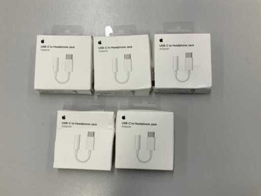 Apple USB-C to Headphone Jack Adapter (5x)