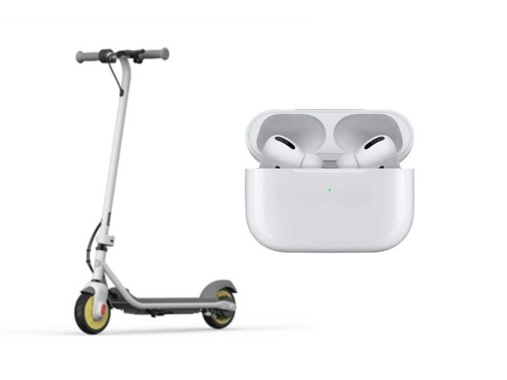 Return goods Ninebot scooter and Apple airpods