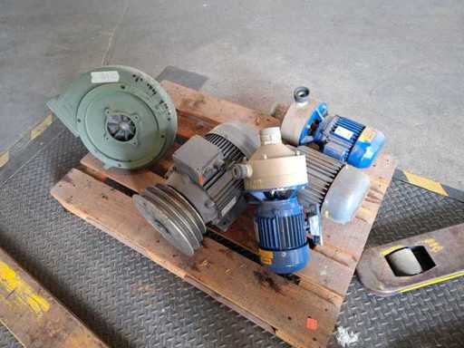 Ansaldo, etc. - Assortiment elektromotoren en compressoren