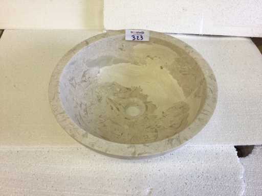 Lavabo in Pietra Naturale Marmo Beige 40,6x15 cm