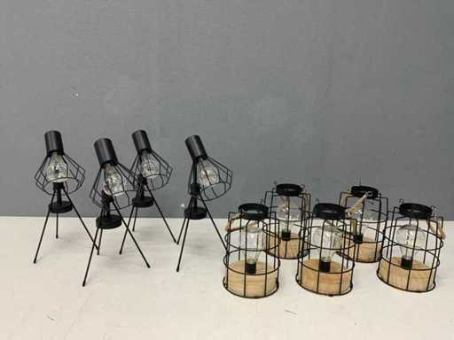 Led Light Wood - Birou/Rotund - Lampă de masă (9x)