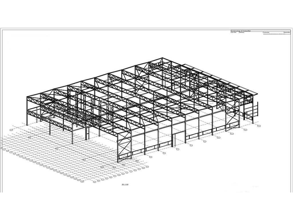 Hal staalconstructie 3170 m²