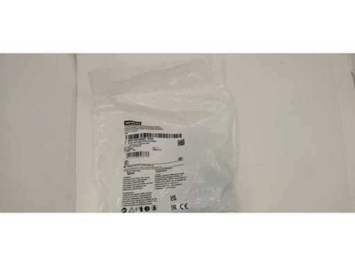 SIEMENS - 3SU1152-0AB40-1BA0 - Verlicht groen metalen drukknop, compleet met lamp en contact (2x)