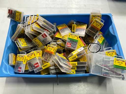 Rotadrill Varie viti: acciaio inox, zincato e ottone (100x)