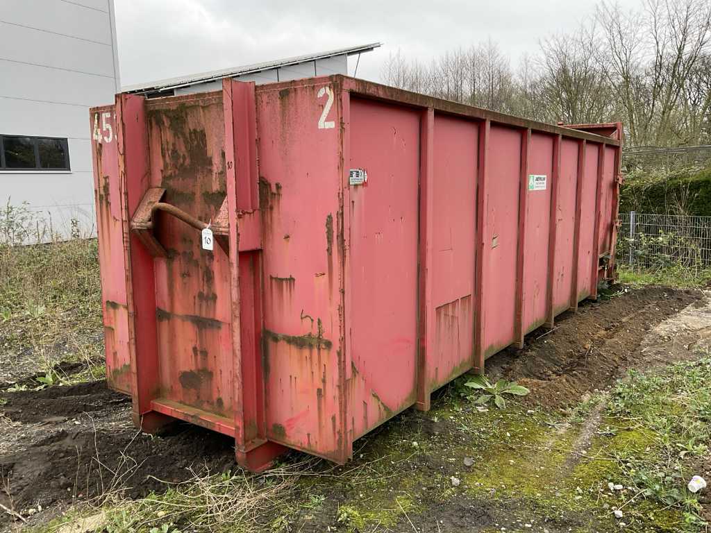 2005 Avermann Avos SP-B-30 roll-off container container with display press