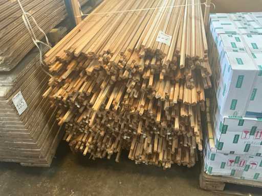 Lot de lattes de bois 215 cm