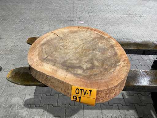 Rosewood disc, Thickness 75mm, Ø 550mm