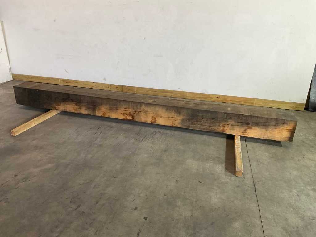 French oak beam dried 402x29x29 cm