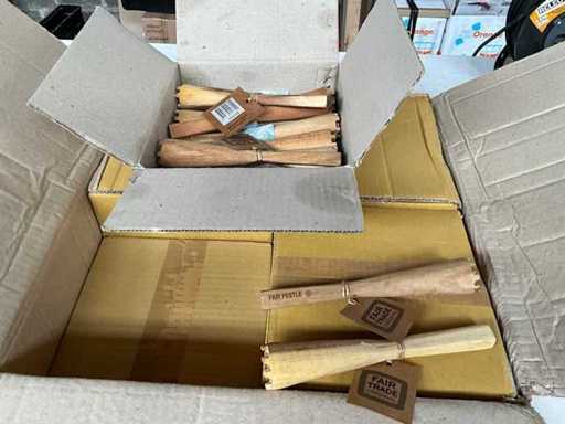 Fair Trade stamper acacia hout (96x)