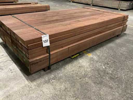 Azobe vlonderplanken 45x140 mm (50x)