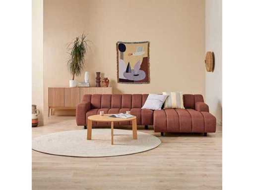 fonQ - Cloud Hoekbank met Chaise Longue Rechts - Terra - Bankstel