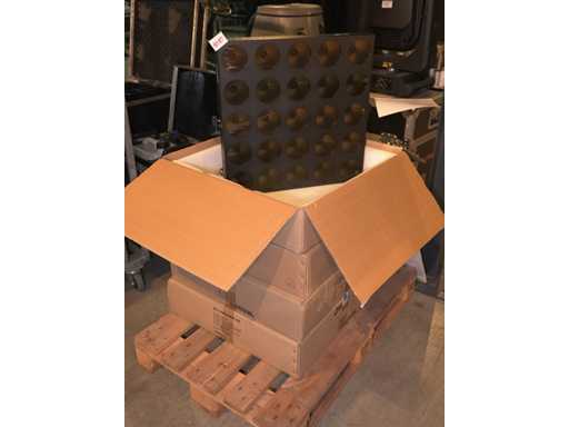 Luxibel - Set 4x Luxibel B25 - 25 x 10W RGB Amber Matrix LED