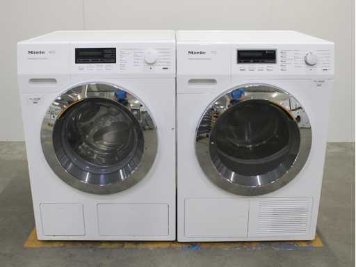 Miele W1 PowerWash 2.0 & TwinDos Wasmachine & Miele T1 FragranceDos & SteamFinish Wasdroger