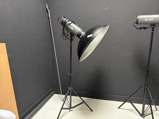 Falconeyes TF-600L studio lamp met reflector en statief