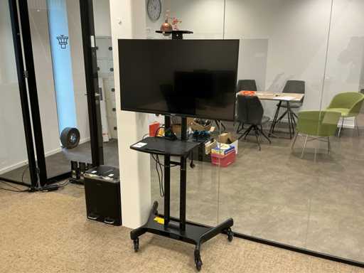 LG 55UL3J-E 55" Display Signage on Mobile Stand