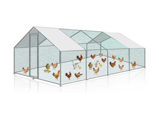 ENCLOS 3x8m Kippenren 24m2