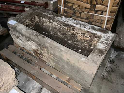 Antique bluestone manger