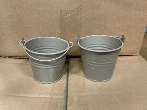 Lot Bucket Sevilla cynk Ø8,2xH7,2cm ES7 taupe matt (2025x)