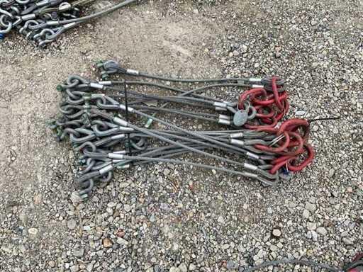 Appendiabiti per funi d'acciaio (5 volte)